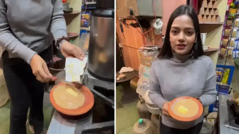 अनोख्या चहामुळे तरुणी चर्चेत, पारंपरिकतेला आधुनिकतेचा तडका!