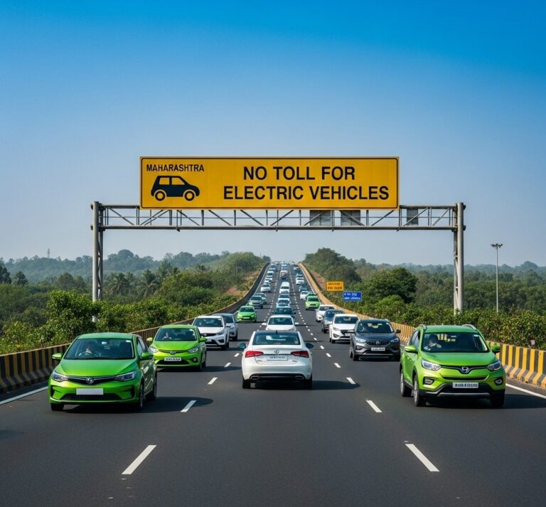 महाराष्ट्र: ई-वाहनांना टोलमुक्त प्रवास