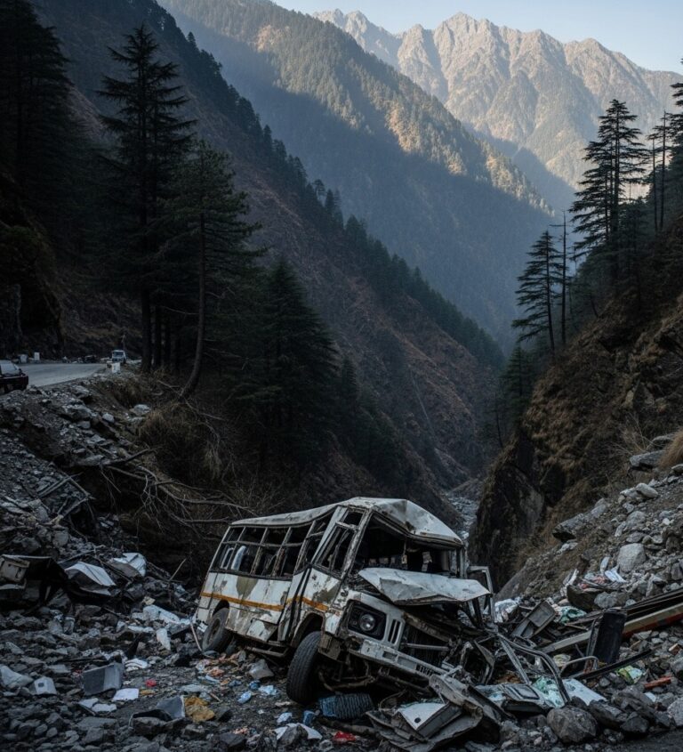 हिमाचलमध्ये भीषण अपघात, ५ बळी; सुरक्षेचा प्रश्न